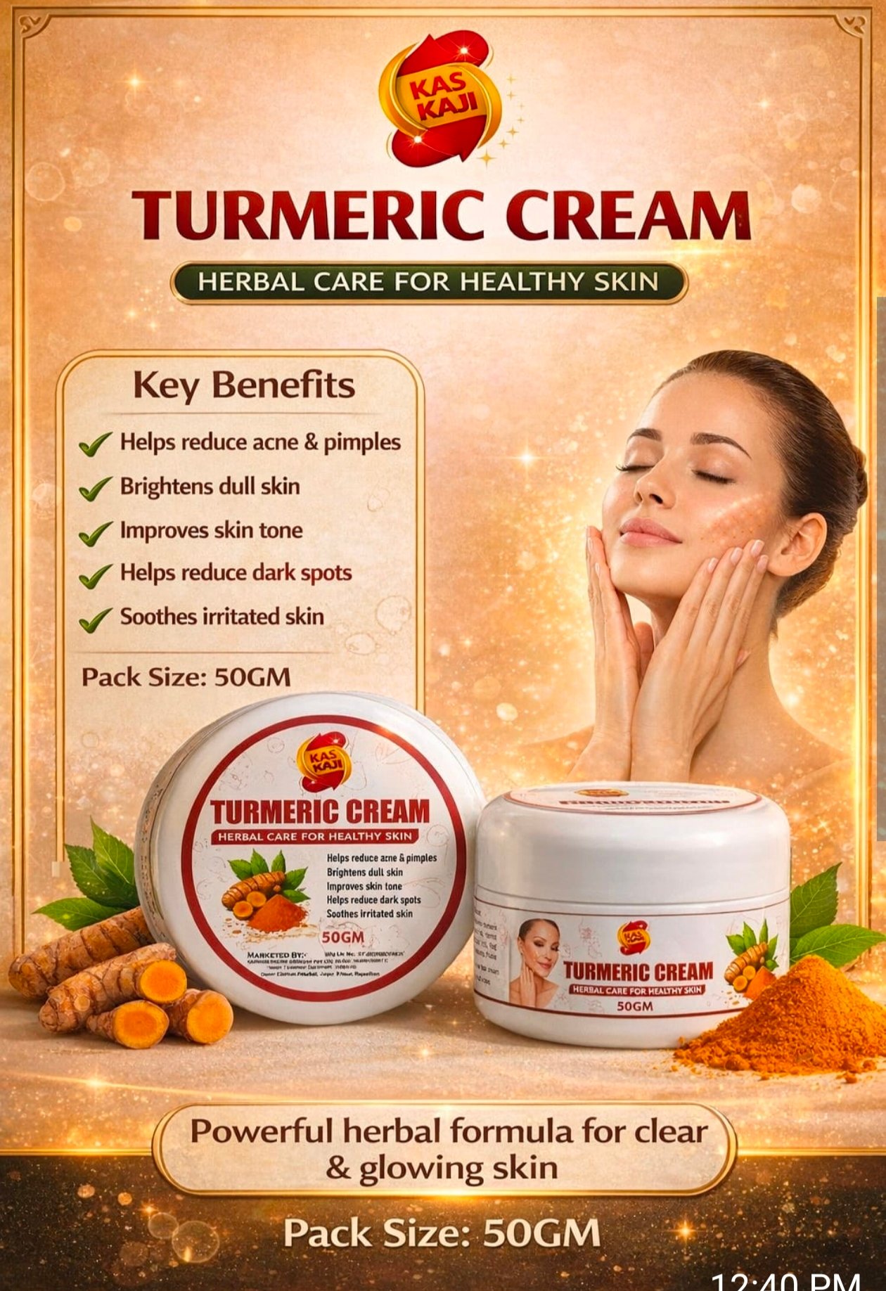TURMERIC FACE CREAM 50GM